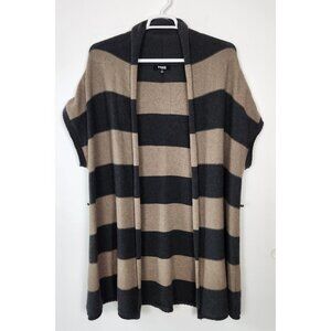 Threads By Saks Fifth Avenue Merino Wool Blend Open Front Cardigan/Duster, XL**